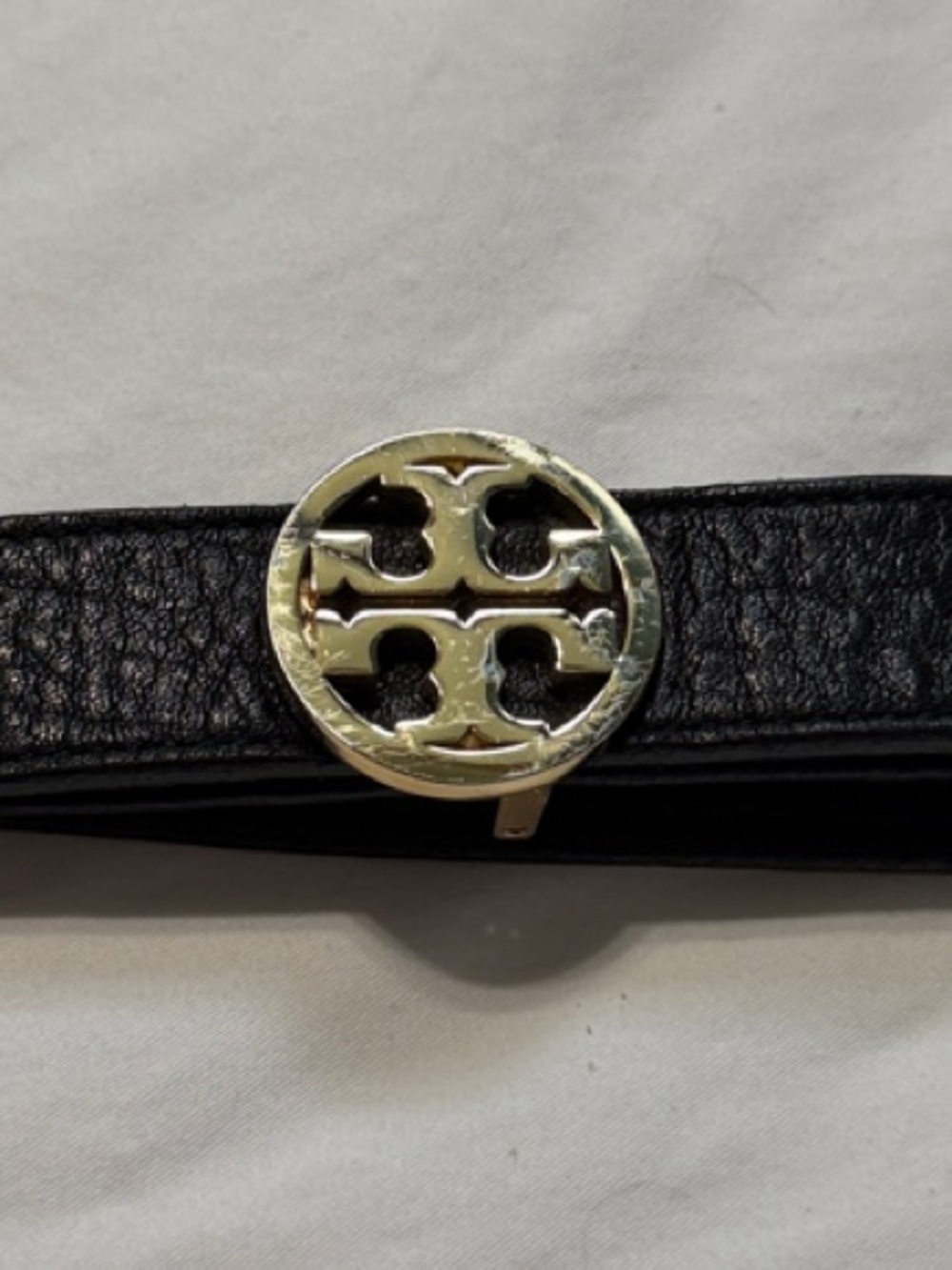Tory Burch Pony hair animal Print Women's Belt with Gold buckle